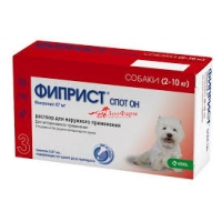 Фиприст СПОТ-ОН капли для собак 2-10 кг, 1 пипетка