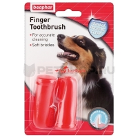 BEAPHAR Зубная щетка двойная на палец для собак