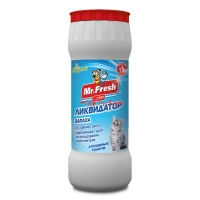 Mr. Fresh 2в1 Ликвидатор запаха для кошачьих туалетов, 500 г