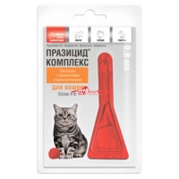 ПРАЗИЦИД-КОМПЛЕКС капли для кошек более 4 кг, 1 пипетка
