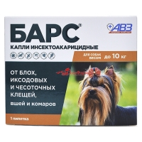 БАРС Капли для собак до 10 кг