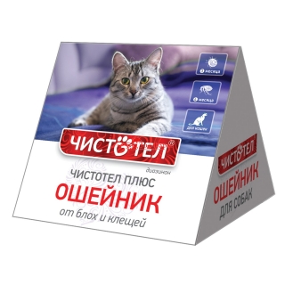 Чистотел Ошейник Домик для кошек 35 см 