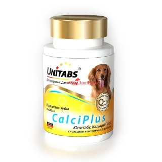Unitabs CalciPlus c Q10 для собак, 100 табл