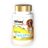 Юнитабс CalciPlus c Q10 для собак, 100 табл