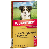 Капли АДВАНТИКС для собак 10-25 кг, 1 пипетка